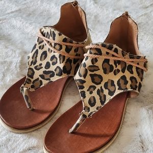 Leopard Print Sandals